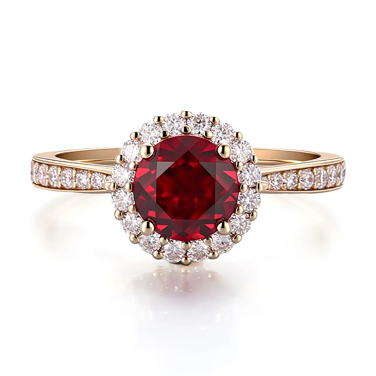 14k gold 1 2ct round red lab grown ruby halo engagement ring 1 14k gold 1 2ct round red lab grown ruby halo engagement ring 1