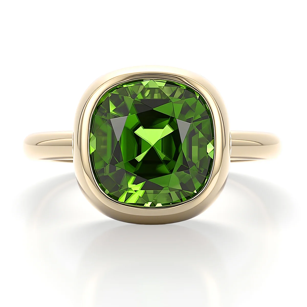 14k gold 3 5ct cushion green lab grown sapphire solitaire engagement ring 1 14k gold 3 5ct cushion green lab grown sapphire solitaire engagement ring 1