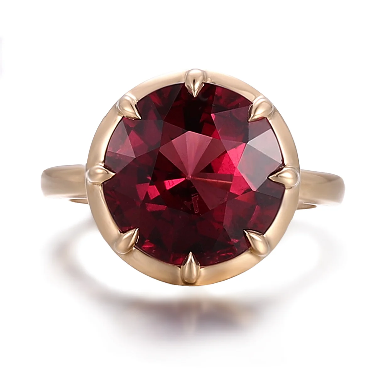 14k gold 4ct round red lab grown ruby solitaire engagement ring 1 14k gold 4ct round red lab grown ruby solitaire engagement ring 1