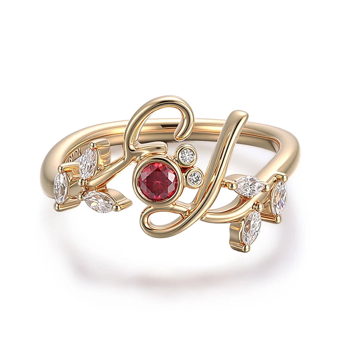 14k gold round red lab grown ruby split shank engagement ring 1 14k gold round red lab grown ruby split shank engagement ring 1