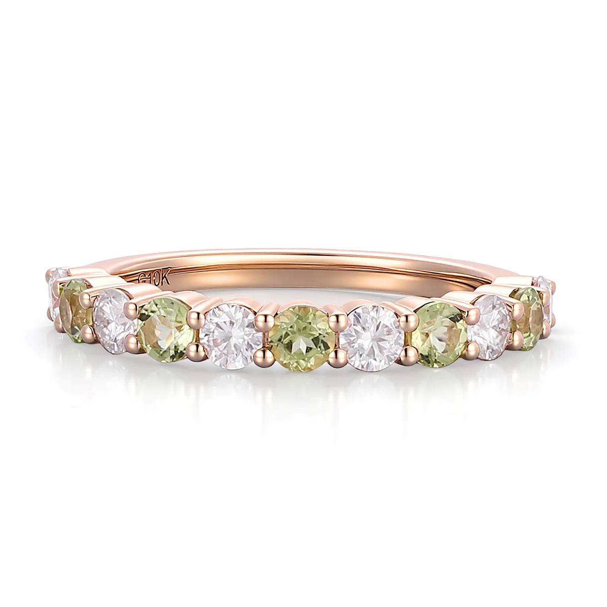 14k gold round white lab grown diamond eternity ring 1 14k gold round white lab grown diamond eternity ring 1