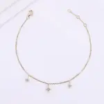 18k gold round lab grown diamond chain bracelet 1