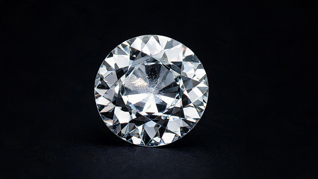 Close up showing diamond inclusions