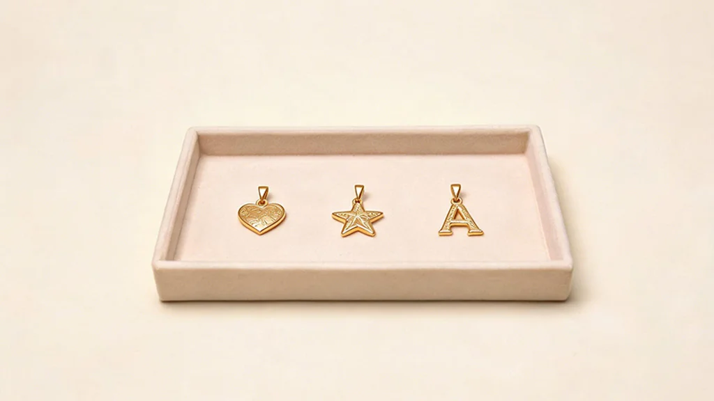 Jewelry sorted into distinct style categories, illustrating how a jewelry niche narrows product focus