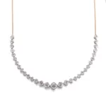 10k gold asscher lab grown diamond charm necklace 1