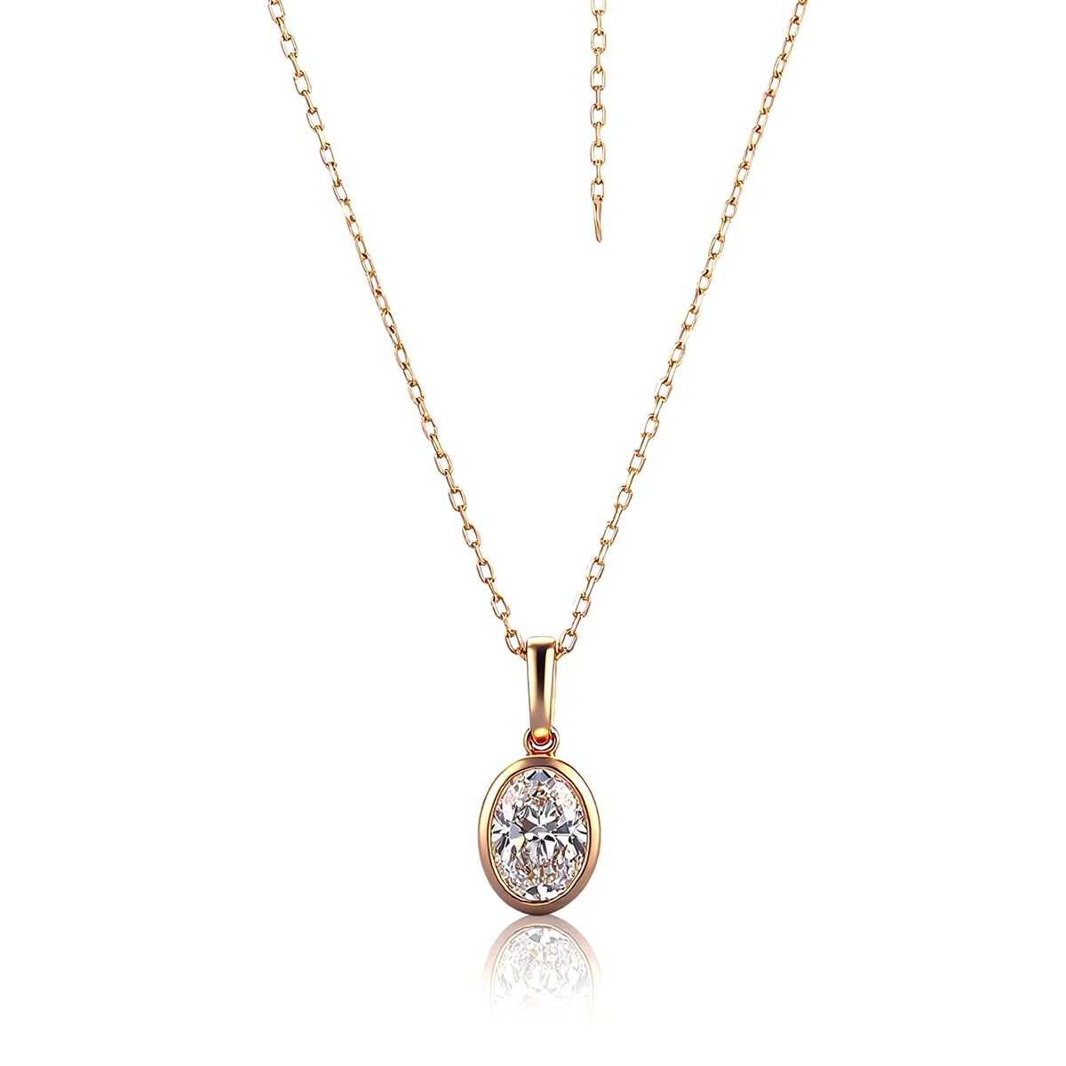 14k gold 1 05ct oval diamond swivel pendant necklace 1 14k gold 1 05ct oval diamond swivel pendant necklace 1