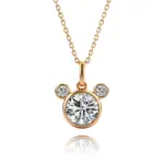 14k gold 1 5ct mickey diamond pendant necklace 1
