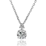 14k gold 1 5ct two stone diamond pendant necklace 1