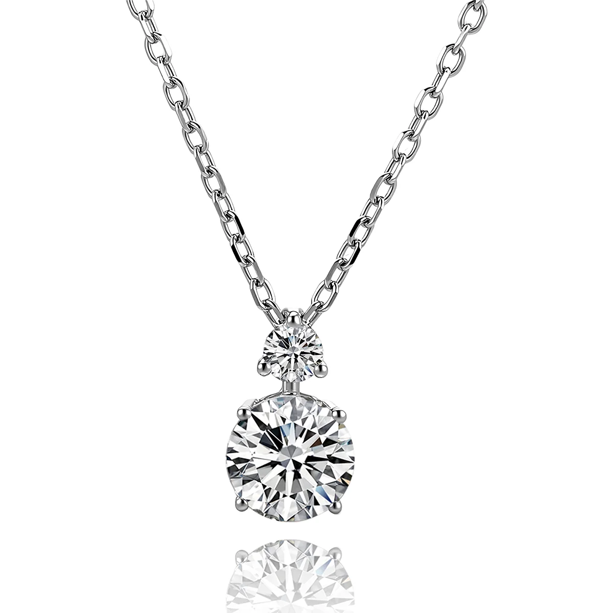 14k gold 1 5ct two stone diamond pendant necklace 1 14k gold 1 5ct two stone diamond pendant necklace 1