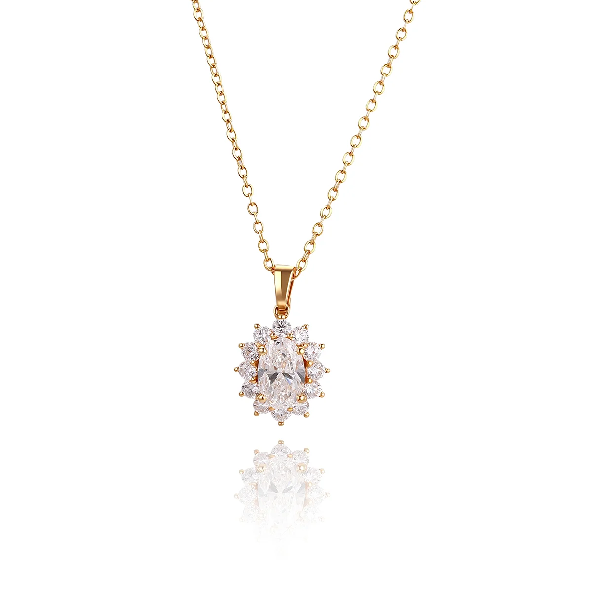 14k gold 1ct oval diamond minimal pendant necklace 1 14k gold 1ct oval diamond minimal pendant necklace 1