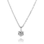 14k gold 1ct six prong diamond solitaire pendant 1