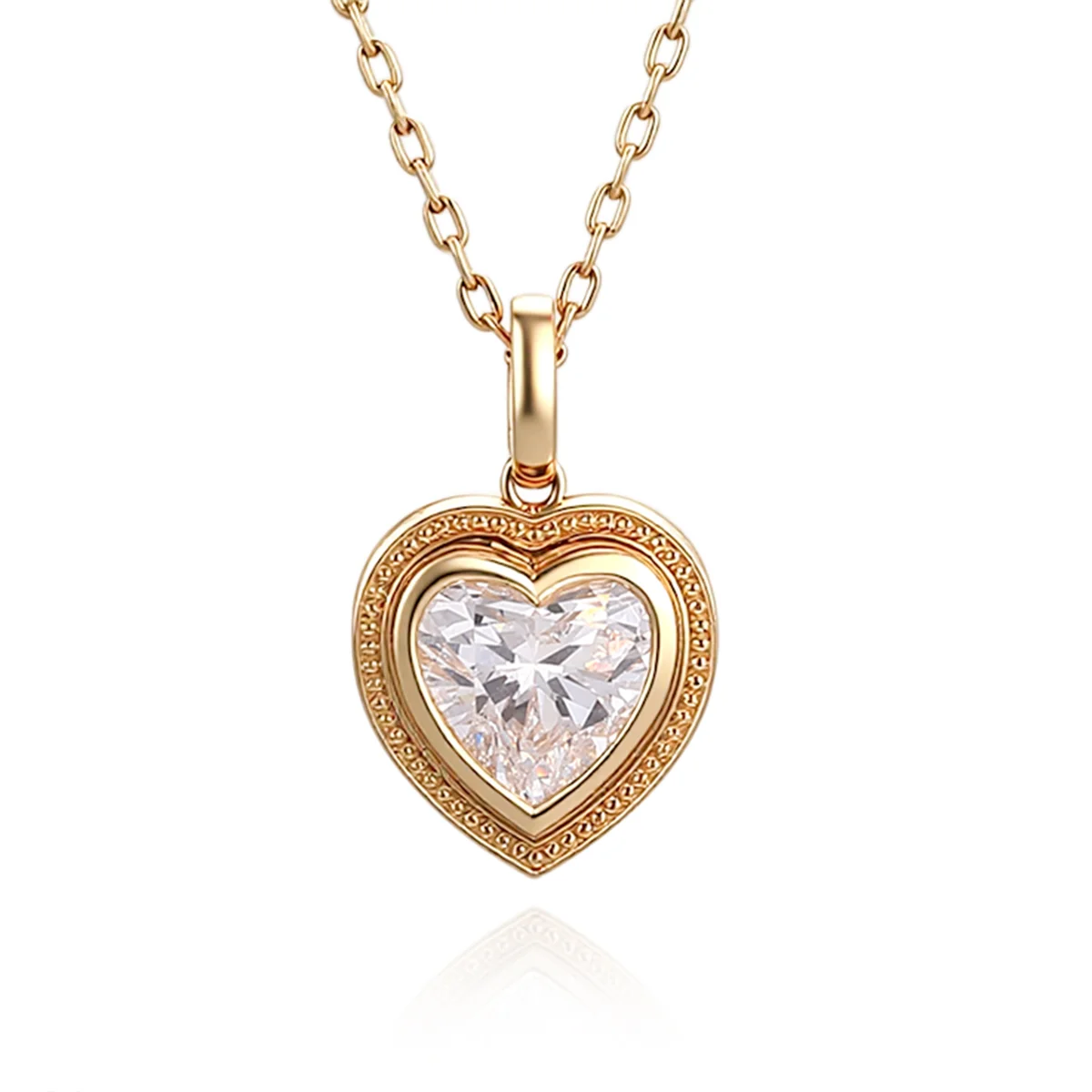 14k gold 1ct sweetheart diamond pendant necklace 1 14k gold 1ct sweetheart diamond pendant necklace 1