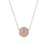 14k gold 3 6ct round diamond statement pendant necklace 1