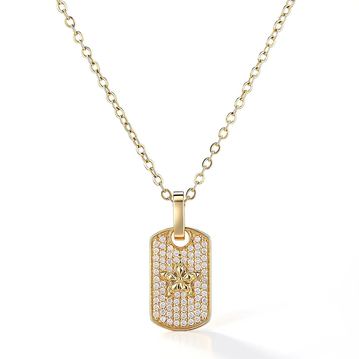 14k gold classic round diamond pendant necklace 1 14k gold classic round diamond pendant necklace 1
