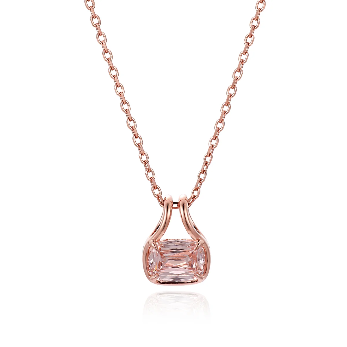 14k gold cushion pink lab grown diamond pendant necklace 1 14k gold cushion pink lab grown diamond pendant necklace 1