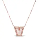14k gold custom cut lab grown diamond pendant necklace 1