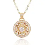 14k gold dainty diamond pendant necklace 1