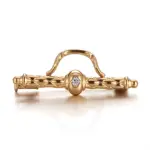 14k gold diamond brooch pin 1