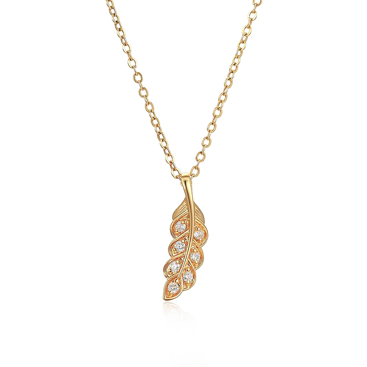 14k gold diamond leaf pendant necklace 1 14k gold diamond leaf pendant necklace 1