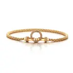 14k gold diamond universal clasp charm holder 1