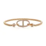 14k gold double open diamond lobster clasp 1