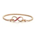 14k gold figure eight diamond universal clasp 1