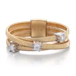 14k gold fine thread diamond split shank ring 1