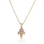 14k gold graceful diamond pendant necklace 1
