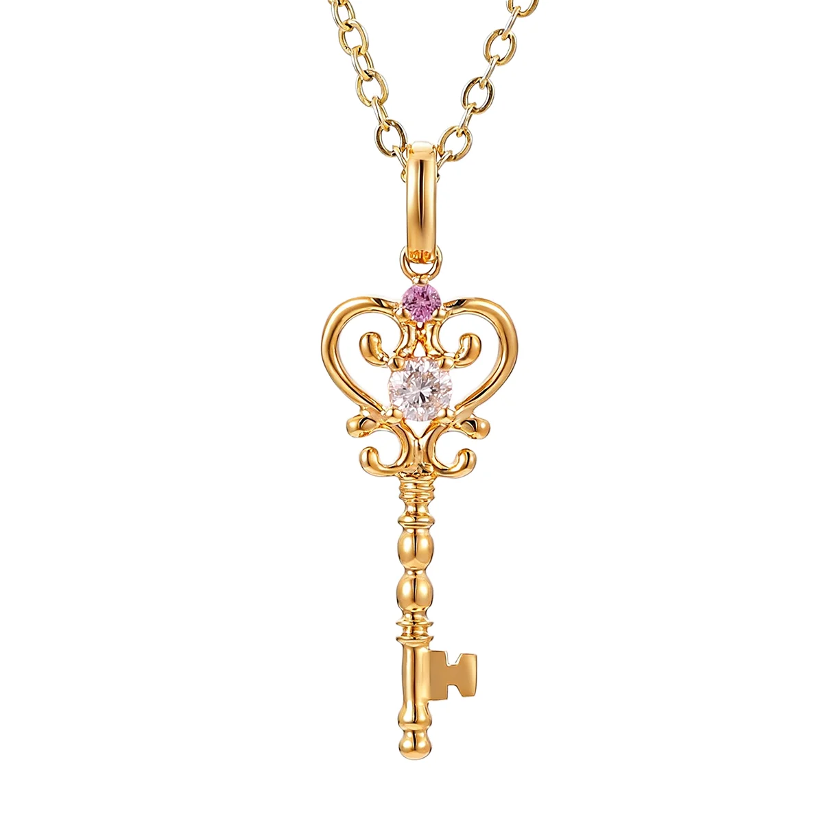 14k gold key to my heart diamond pendant necklace 1 14k gold key to my heart diamond pendant necklace 1