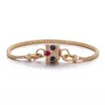 14k gold lion dance diamond universal clasp 1