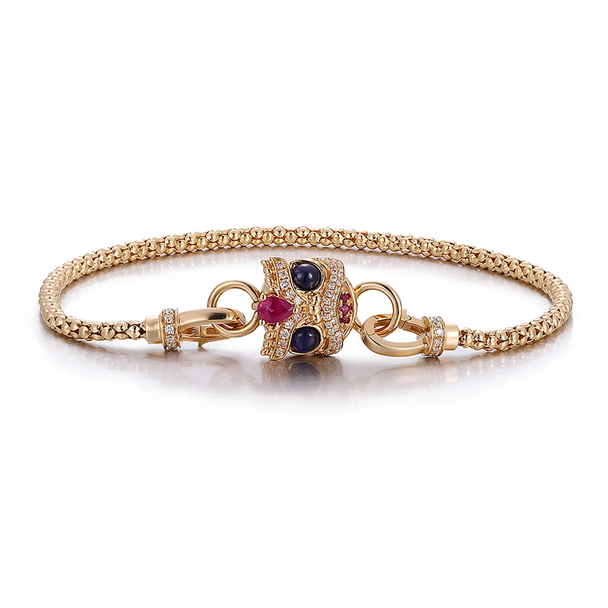 14k gold lion dance diamond universal clasp 1 14k gold lion dance diamond universal clasp 1