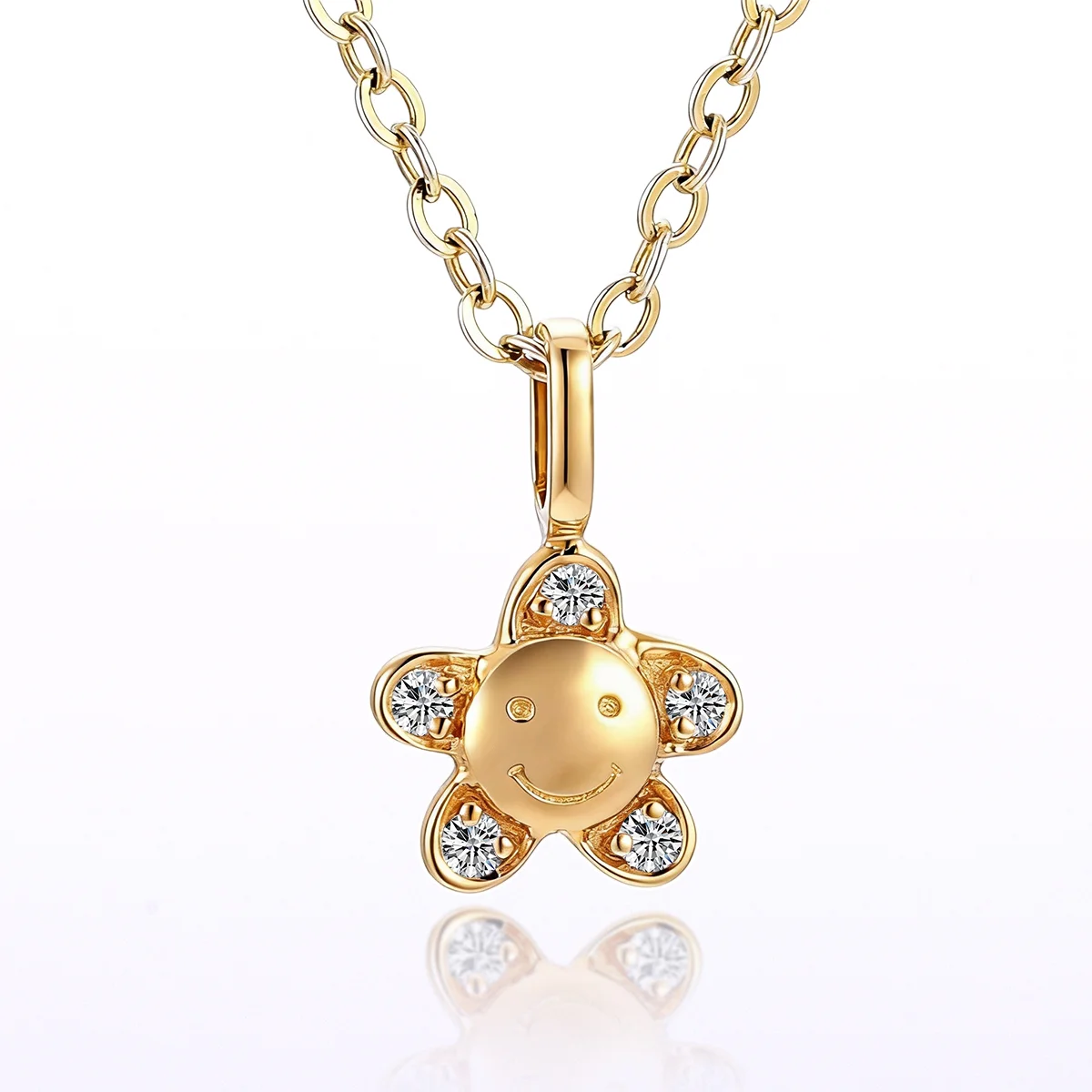14k gold petite blossom diamond pendant necklace 1 14k gold petite blossom diamond pendant necklace 1