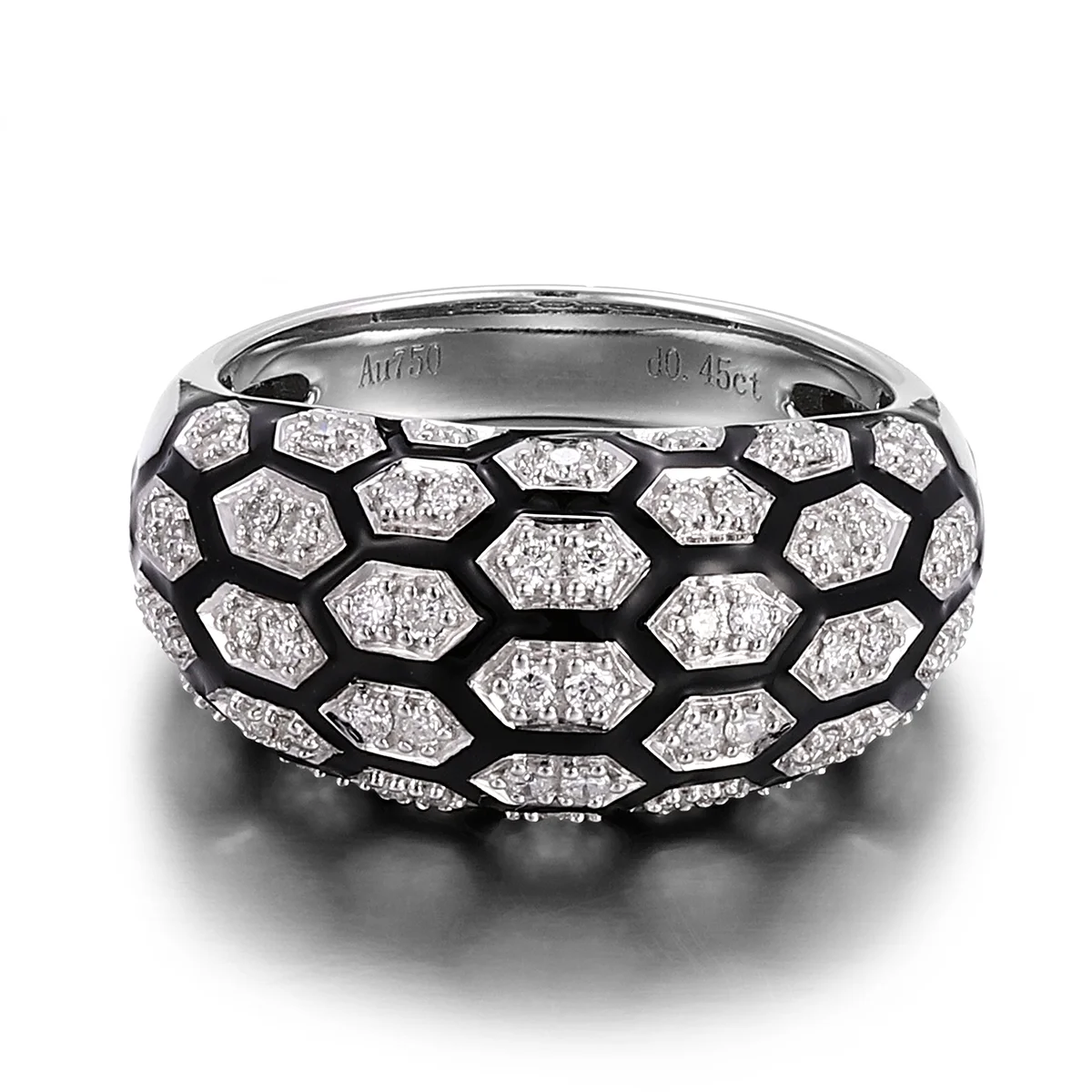 14k gold snake texture diamond wide band ring 1 14k gold snake texture diamond wide band ring 1
