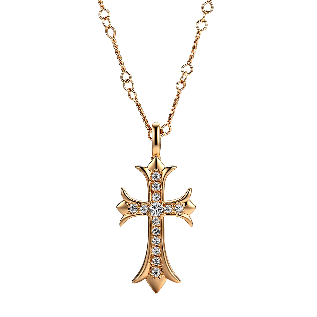 14k gold statement diamond cross necklace 1 14k gold statement diamond cross necklace 1