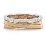 14k gold wirework diamond split shank ring 1