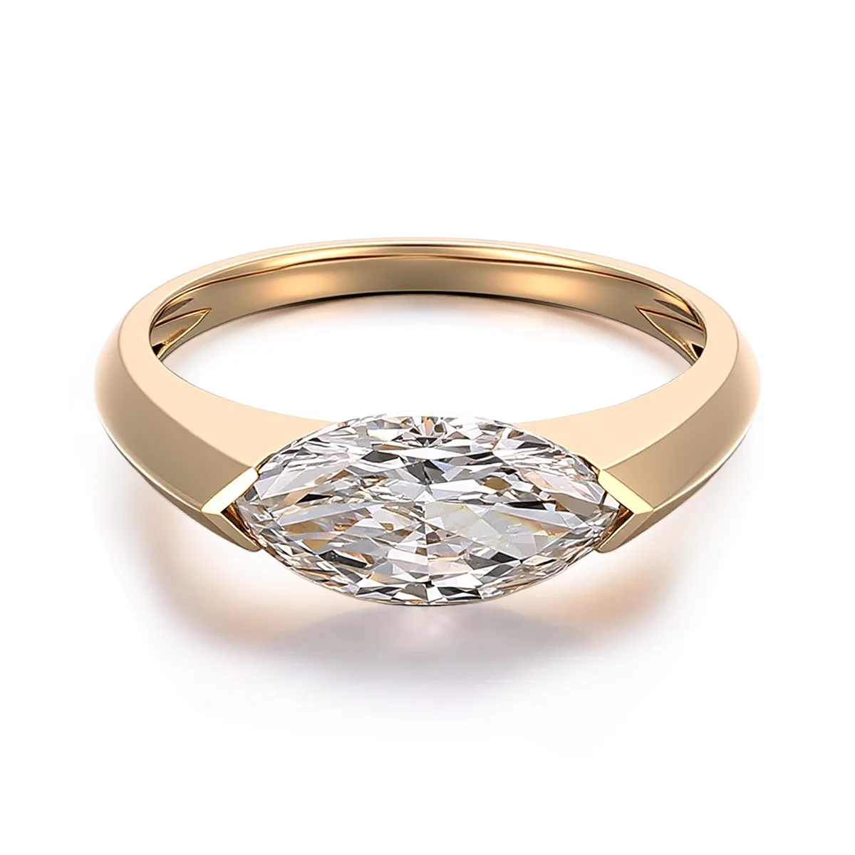 18k gold 1 5ct marquise lab grown diamond solitaire engagement ring 1 18k gold 1 5ct marquise lab grown diamond solitaire engagement ring 1