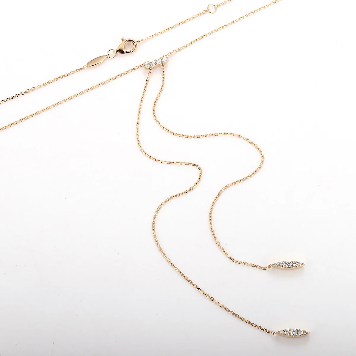 18k gold round lab grown diamond charm necklace 1 18k gold round lab grown diamond charm necklace 1