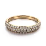18k gold round lab grown diamond eternity band 1