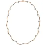 Collar de tenis redondo de oro de 18k con diamante cultivado en laboratorio 1