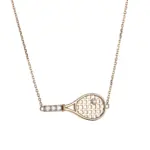 dainty 10k gold round lab grown diamond pendant necklace 1