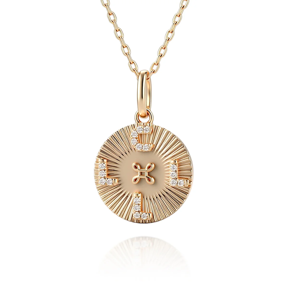 effortless 10k gold round lab grown diamond pendant necklace 1 effortless 10k gold round lab grown diamond pendant necklace 1