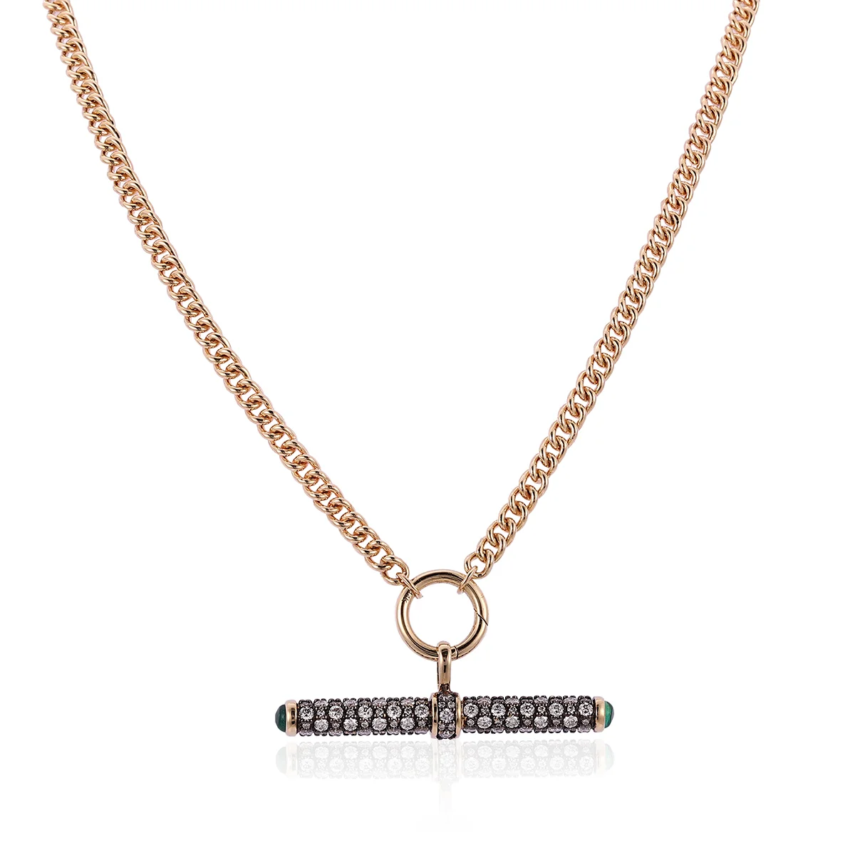 statement 10k gold round lab grown diamond pendant necklace 1 statement 10k gold round lab grown diamond pendant necklace 1